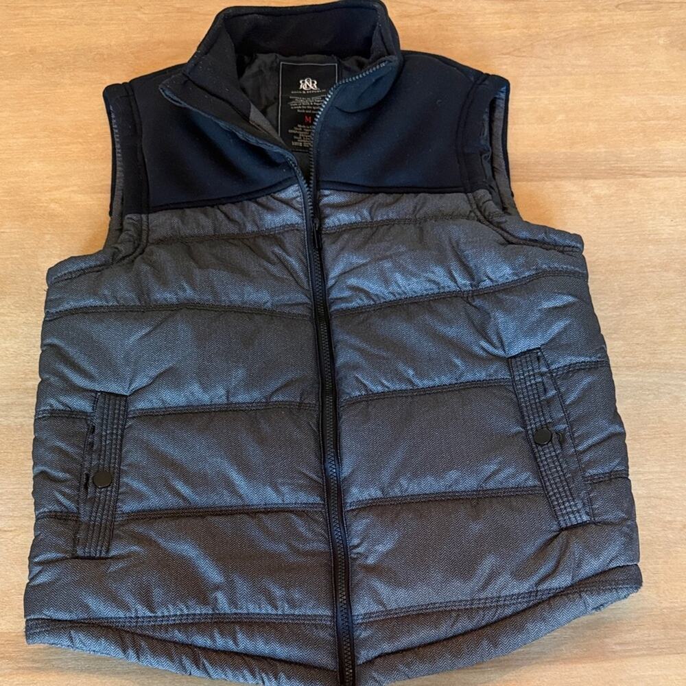 Rock & Republic Black and Gray Vest